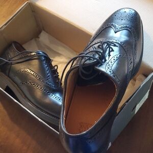 Jos. A. Bank Black Leather Brogue Derbys